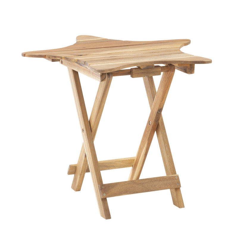 Gracie Oaks Sunnies Folding Wooden Bistro Table & Reviews Wayfair